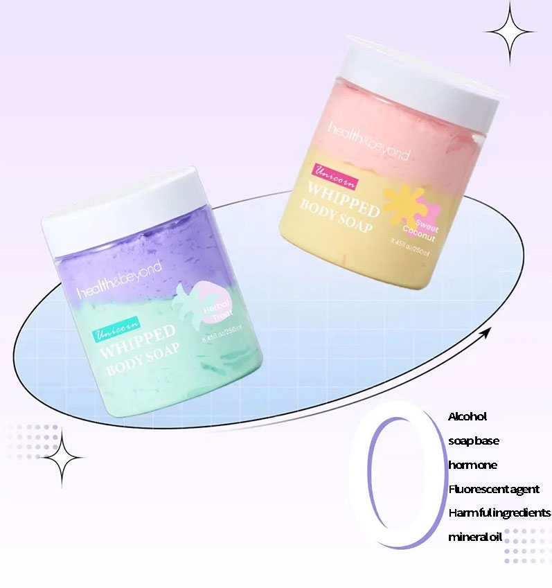 Cream mousse shower gel